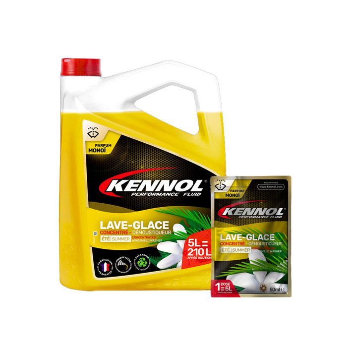 KENNOL Lave-glace BIO concentré monoï, bidon 5 litres = 210 litres