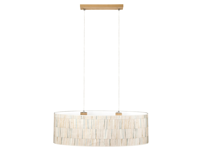 Lampa wisząca Cadre Malo2-punktowa tkaninowa wielkolorowa