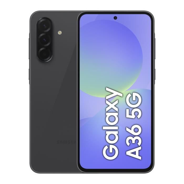 SAMSUNG Galaxy A36 5G Smartphone 128Go Noir - Version Française
