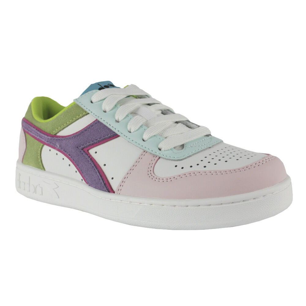  Diadora Magic Basket Low C9736 Vita/potpurri/blå Gras Sneakers