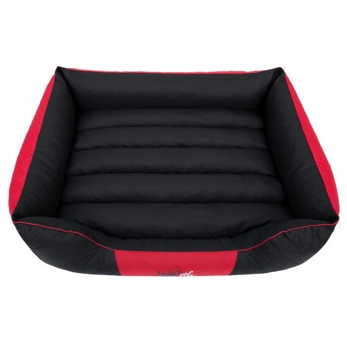 Cama para cães L PREMIUM – vermelho e preto