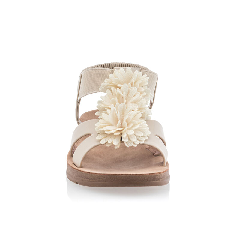 Beige Damen-Sandalen / Zehenfreie Schuhe