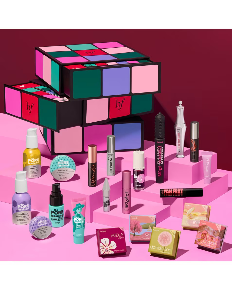 BENEFIT COSMETICS Praznična kolekcija Glam Cube Make-up Adventni koledar