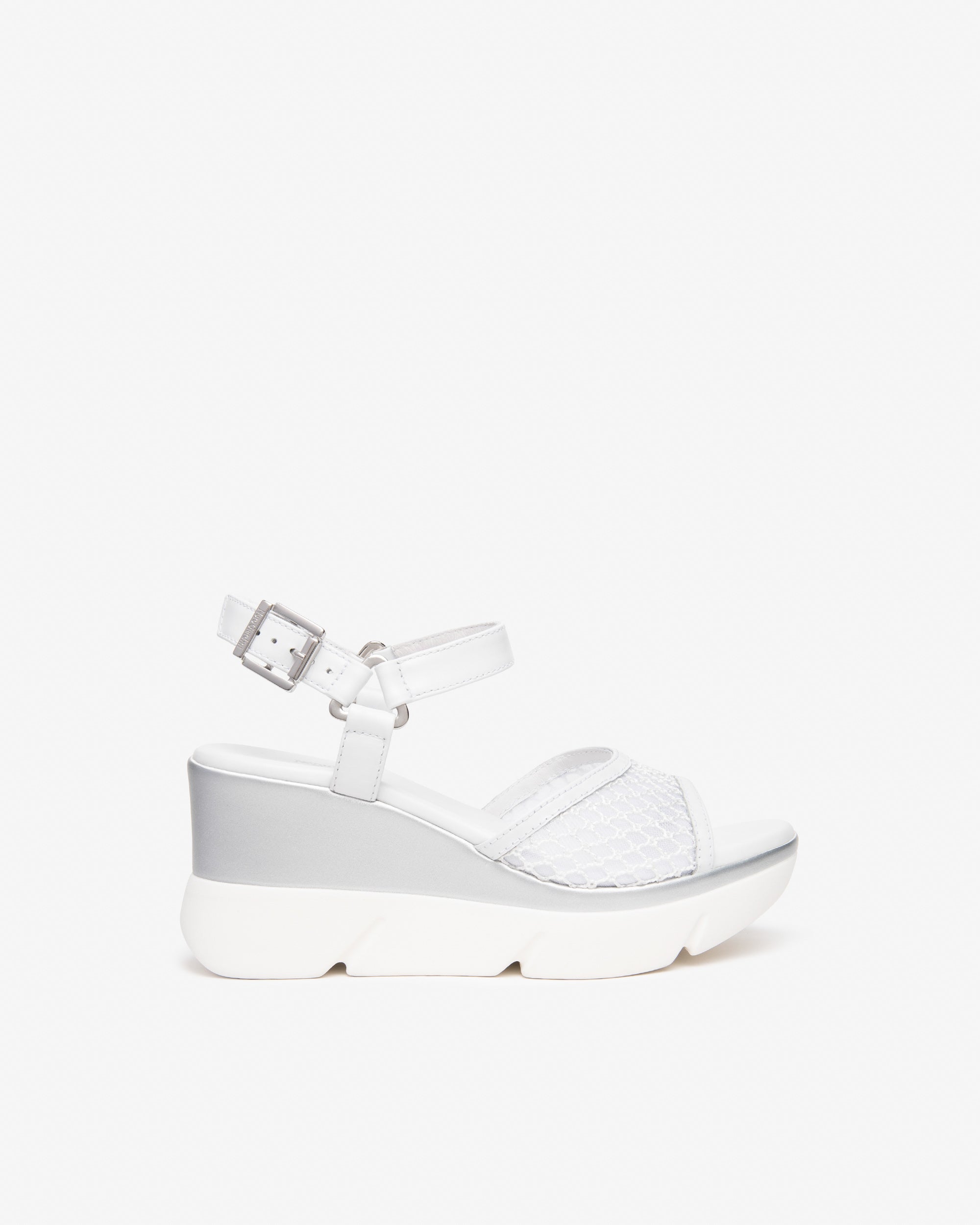  Damen-Sandalen aus Leder und Canvas