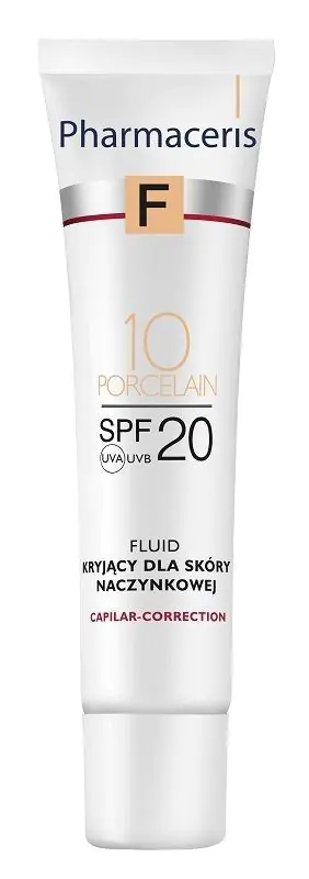 Pharmaceris F Fluid kryjący do cery naczynkowej 10 Porcelain