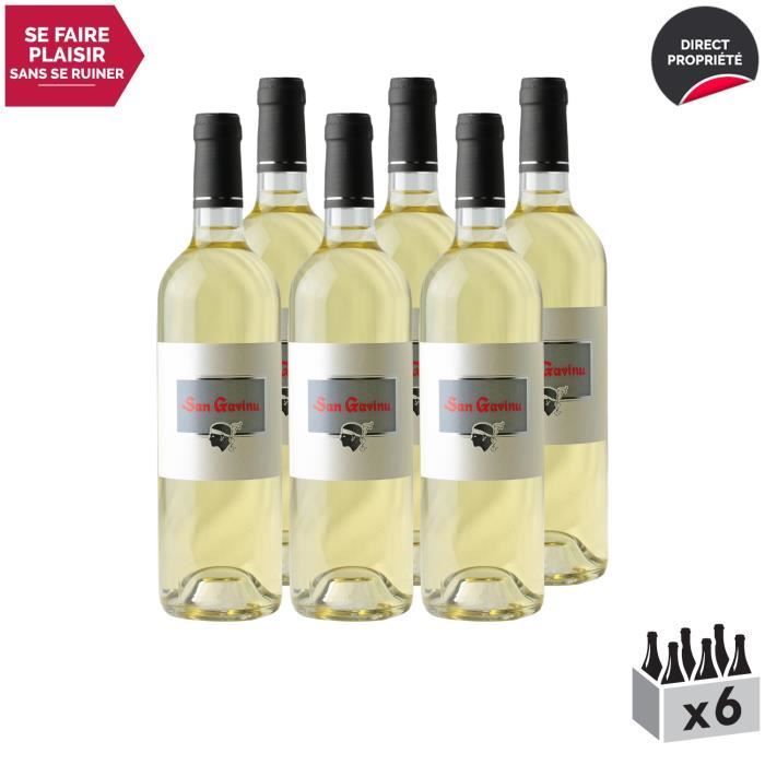 Ile de Beauté San Gavino Blanco 2019 - Lote de 6x75cl - Domaine San Gavino - Vino blanco IGP de Córcega - variedad de uva Vermentino