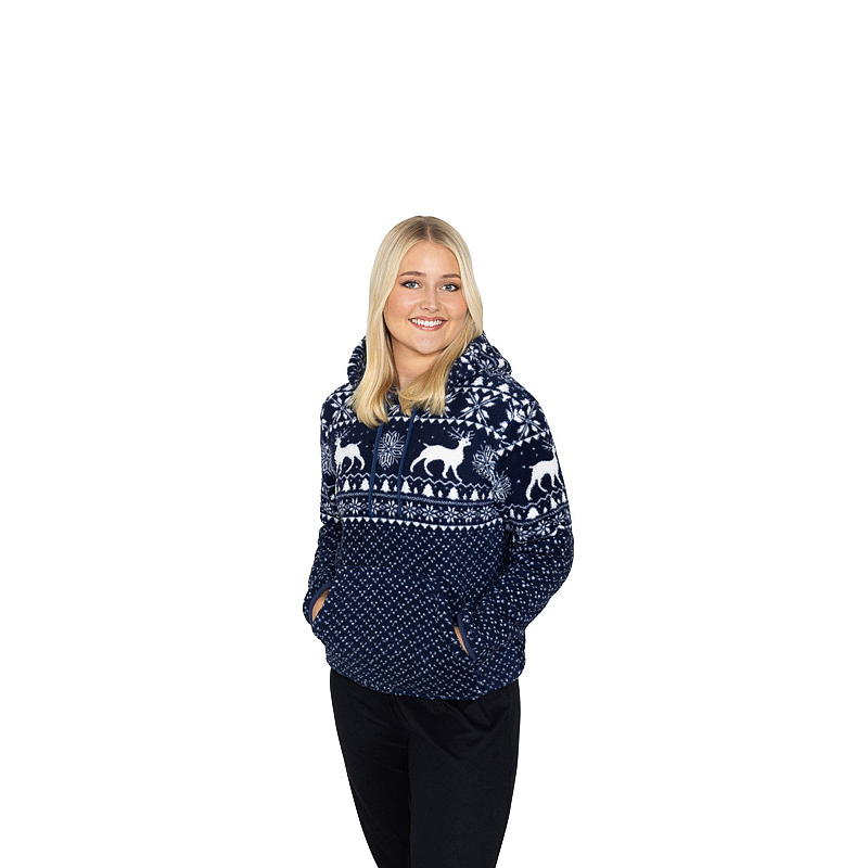 Sweat à capuche Time 2 Change, tailles S/M/XL, bleu marine, hiver
