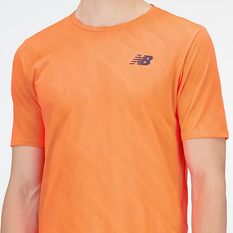 Męska koszulka Q Speed Jacquard med krötkim rękawem - NEON DRAGONLY