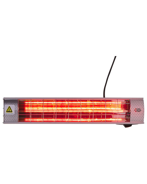 Elektryczny promiennik ścienny srebrny 2000 W