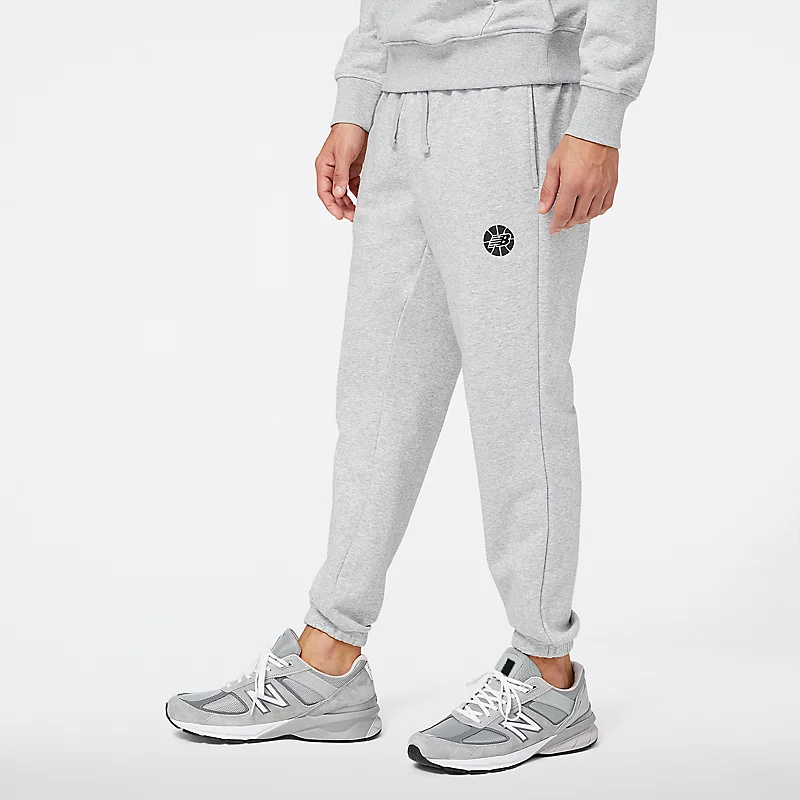 Calça Masculina NB Hoops Essentials Fundamental - CINZA ATLÉTICO