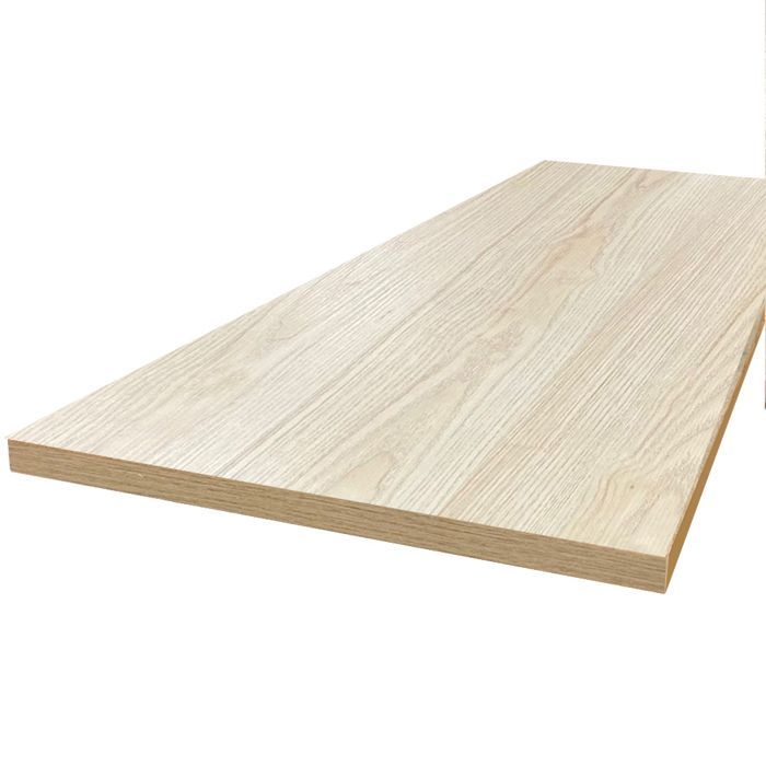 Encimera laminada HPL de roble claro de 2000 x 650 x 38 mm con certificación FSC - Gama Signature de FORESTEA. Dimensiones: 2000 mm x 650 mm x 38 mm
