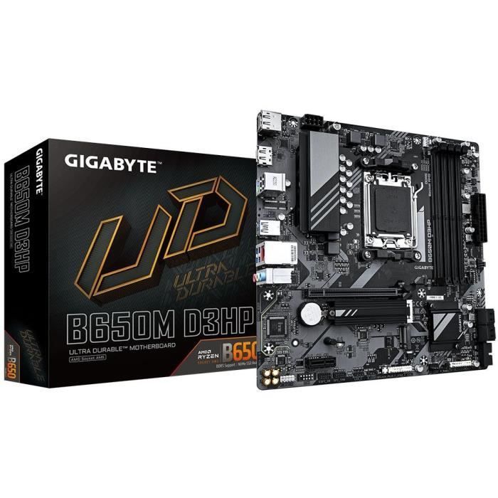 Motherboard - GIGABYTE - B650M D3HP - Socket AM5 - DDR5 up to 7600 MHz - 2.5 GbE LAN