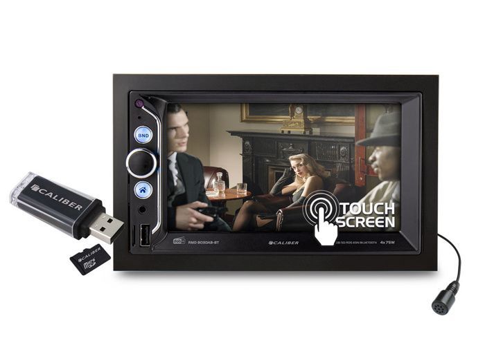 Autoradio - Caliber RMD803DAB-BT - DAB Plus touchscreen Bluetooth 190 x 105 x 115 mm Zwart