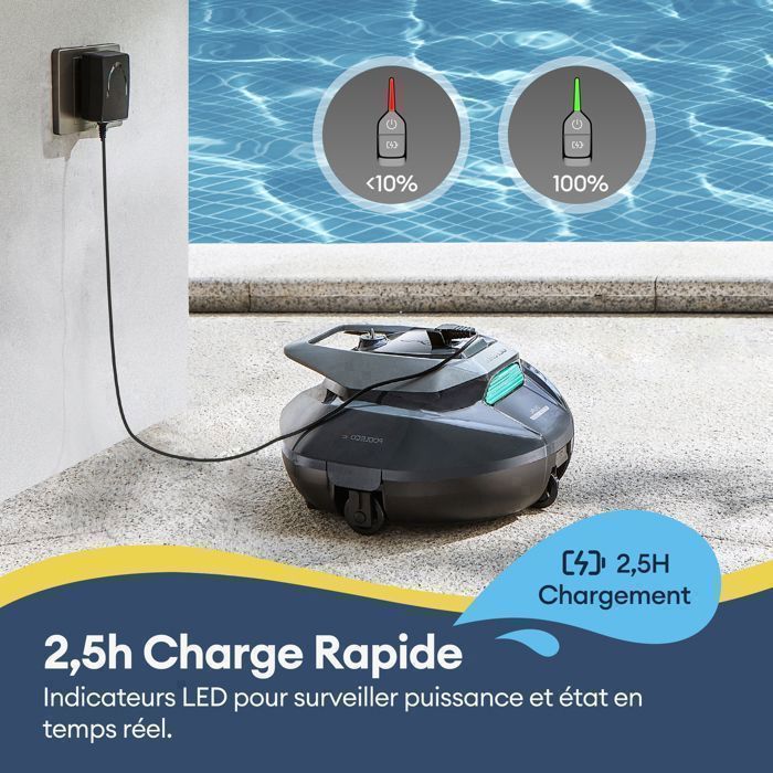 Ultenic Pooleco P10S  Robot Piscine 2026- Trois moteurs -Nettoyage 90 min, télécommande & app, pour piscines jusqu’à 80 m²
