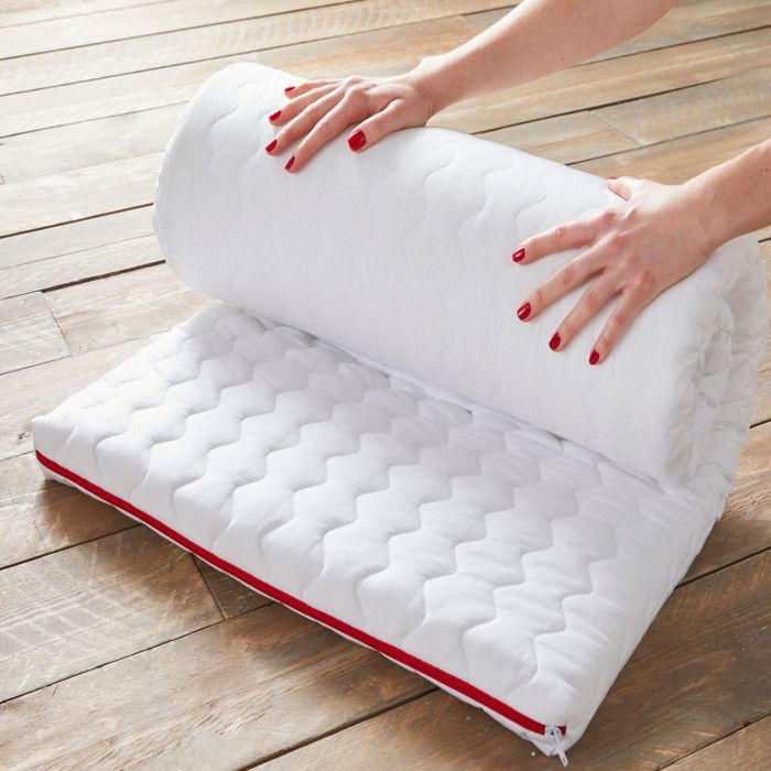 Baby-Reisematratze – Babysom – 60 x 120 cm – gerollt – 5 cm dick – abnehmbarer Bezug