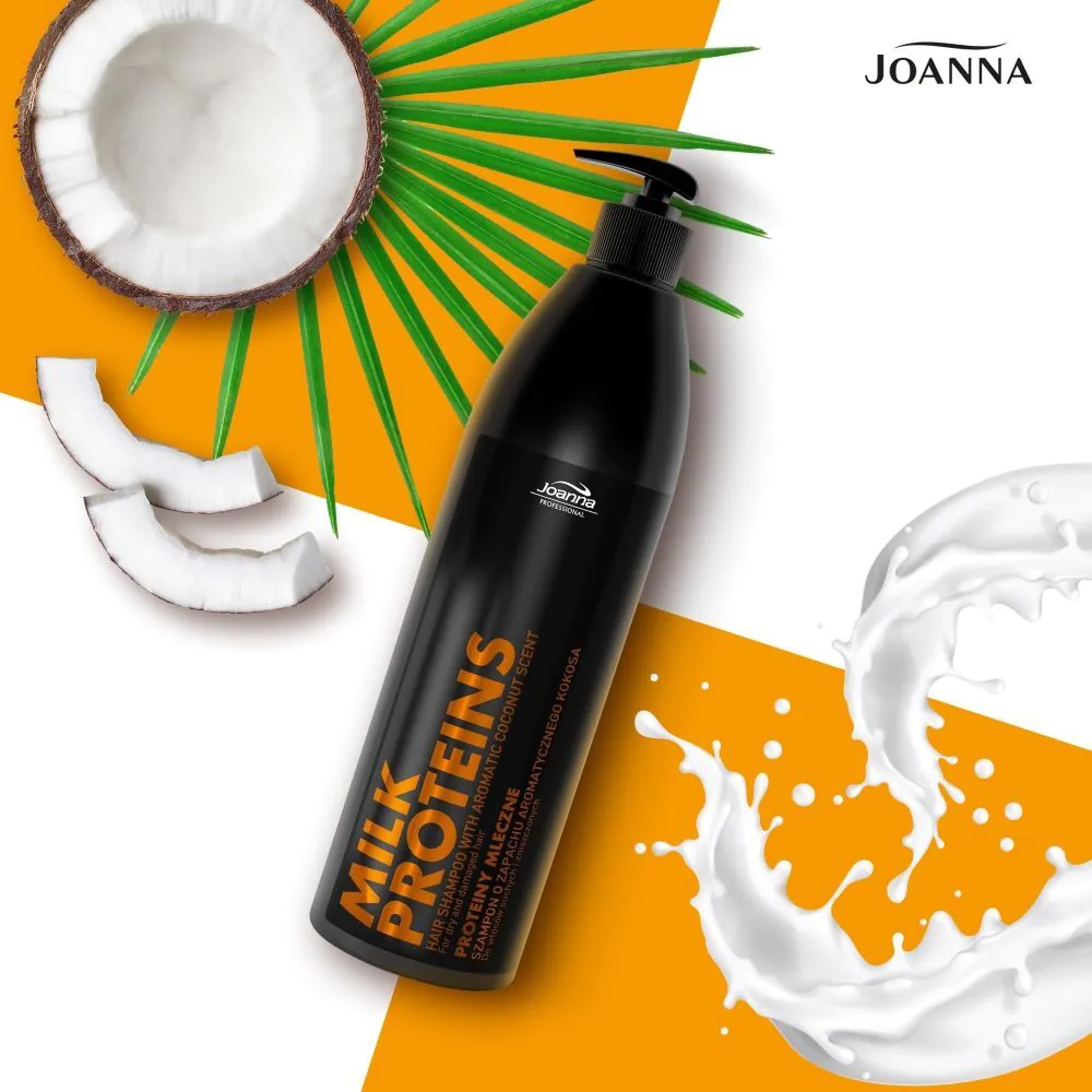 Joanna Professional Proteiny Mleczne Szampon o Zapachu Kokosa
