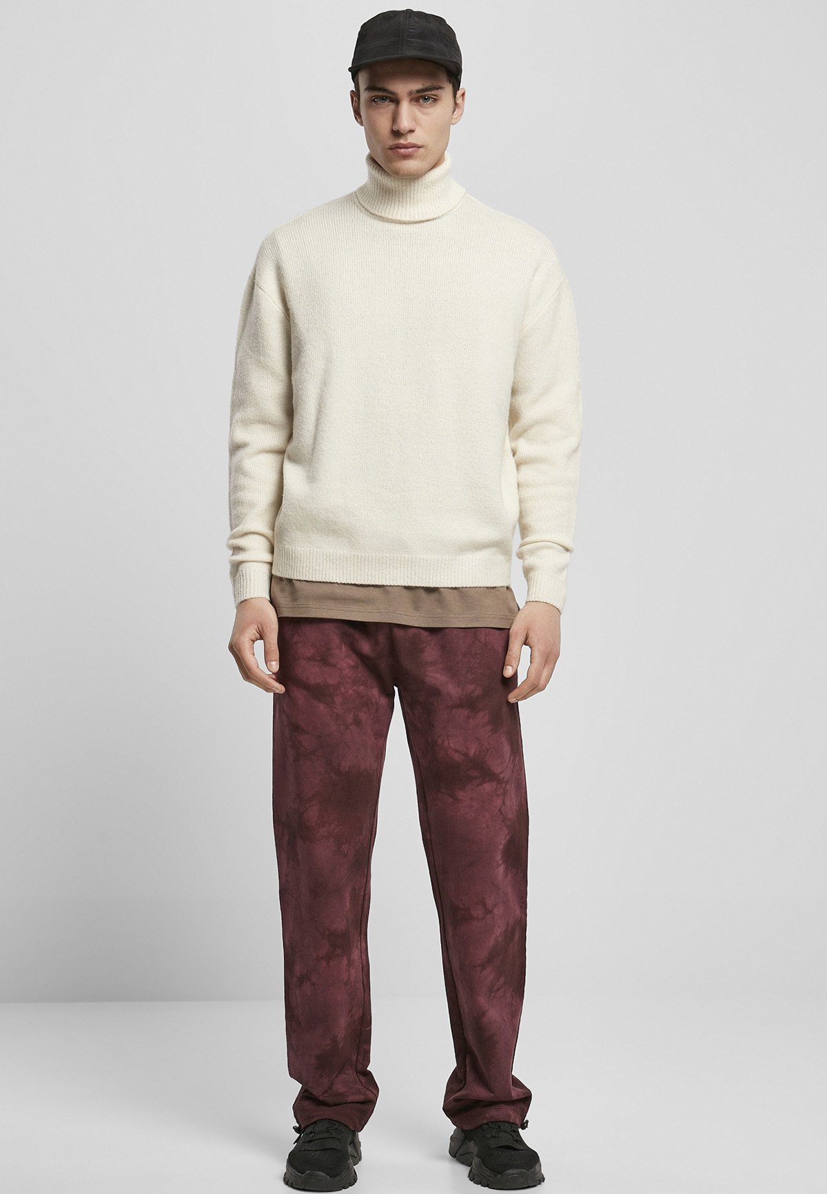 Maglione a collo alto oversize Urban Classics - Maglione - sabbia bianca