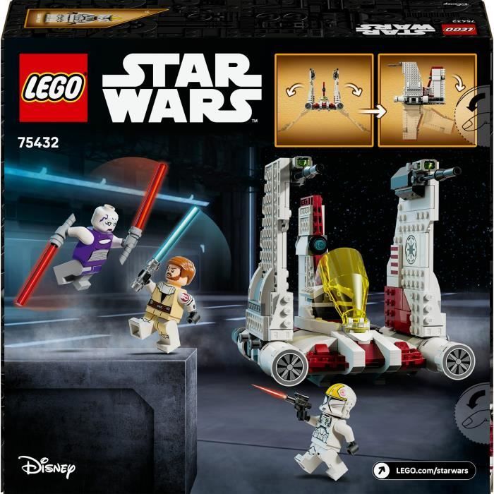 LEGO Star Wars 75432 The Clone Wars Chasseur V-19 Torrent - Jeu de Construction dès 9 ans