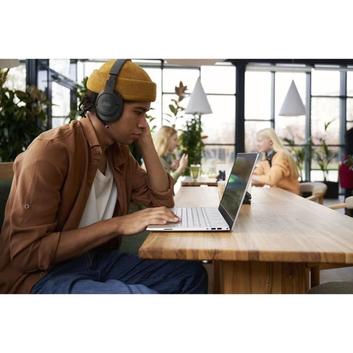 Cuffie wireless Bluetooth JBL Tune 770NC circumaurali con cancellazione adattiva del rumore - Nere