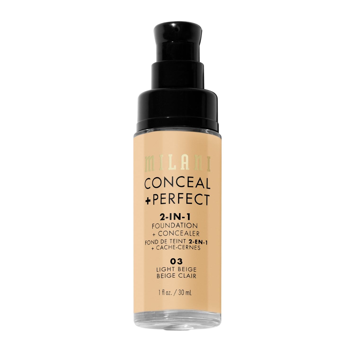 Milani Foundation 2-in-1 korektors + - 30 ml