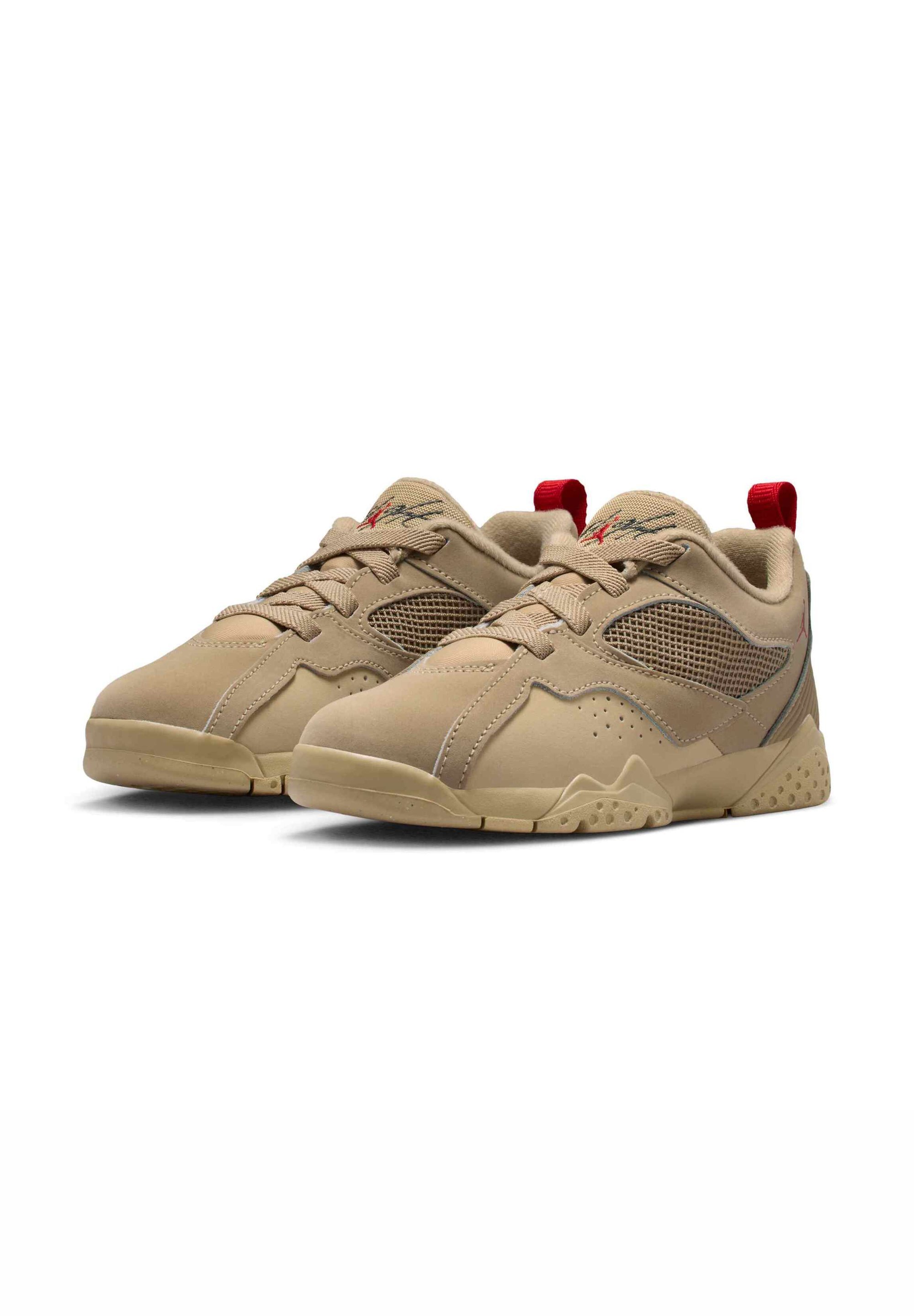 Jordan sneakers - desert camo/fire red/mushroom/antracite