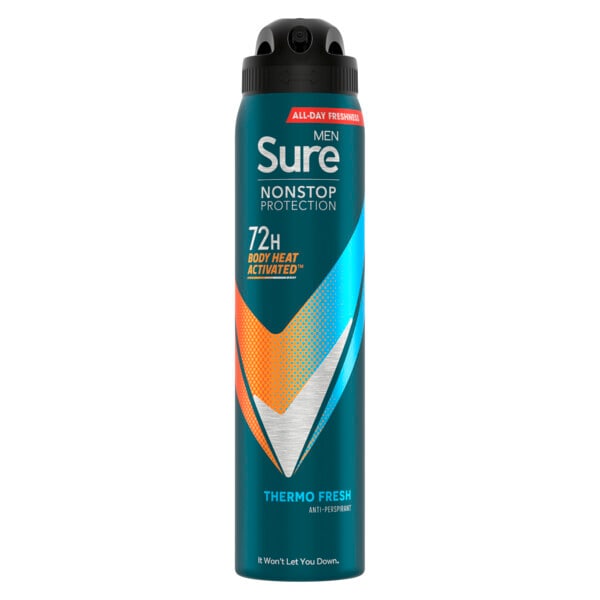 Sure Men Antitranspirant Deo Aerosol Nonstop Thermo 250 ml
