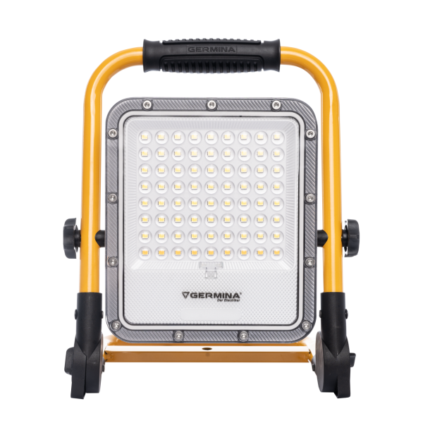 Naświetlacz LED akumulatorowy Germina lampa bateryjna   tryb migający 1szt.