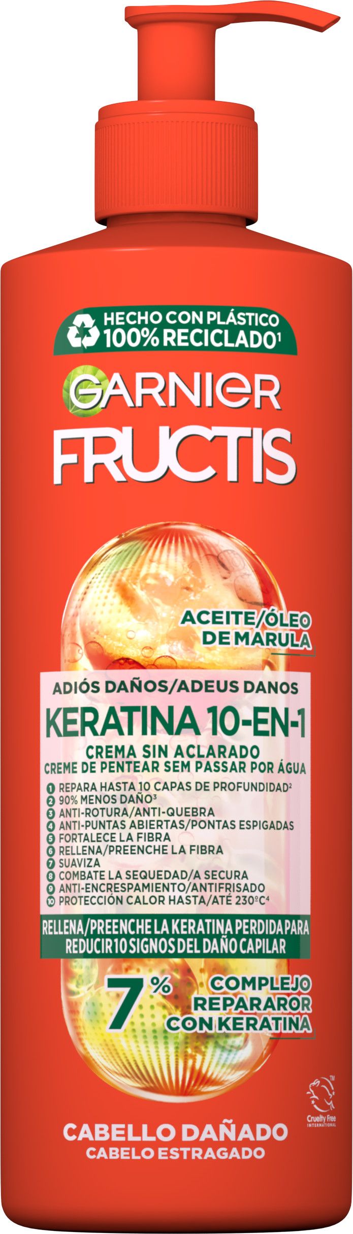 Fructis 10-u-1 krema bez ispiranja Goodbye Damage s uljem marule za oštećenu kosu Ulja i tretmani za kosu