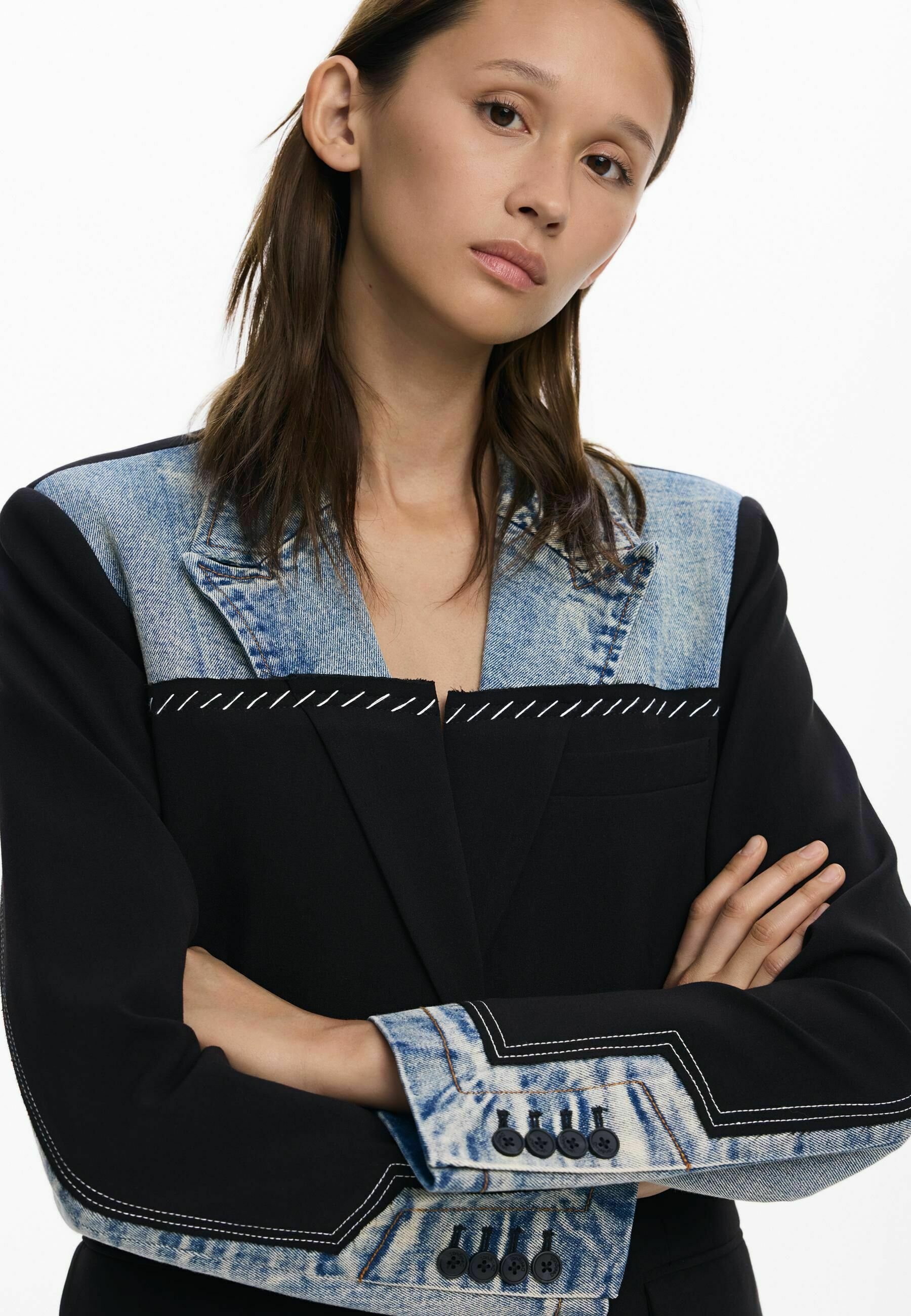 Desigual HYBRID - Blazer - blauw