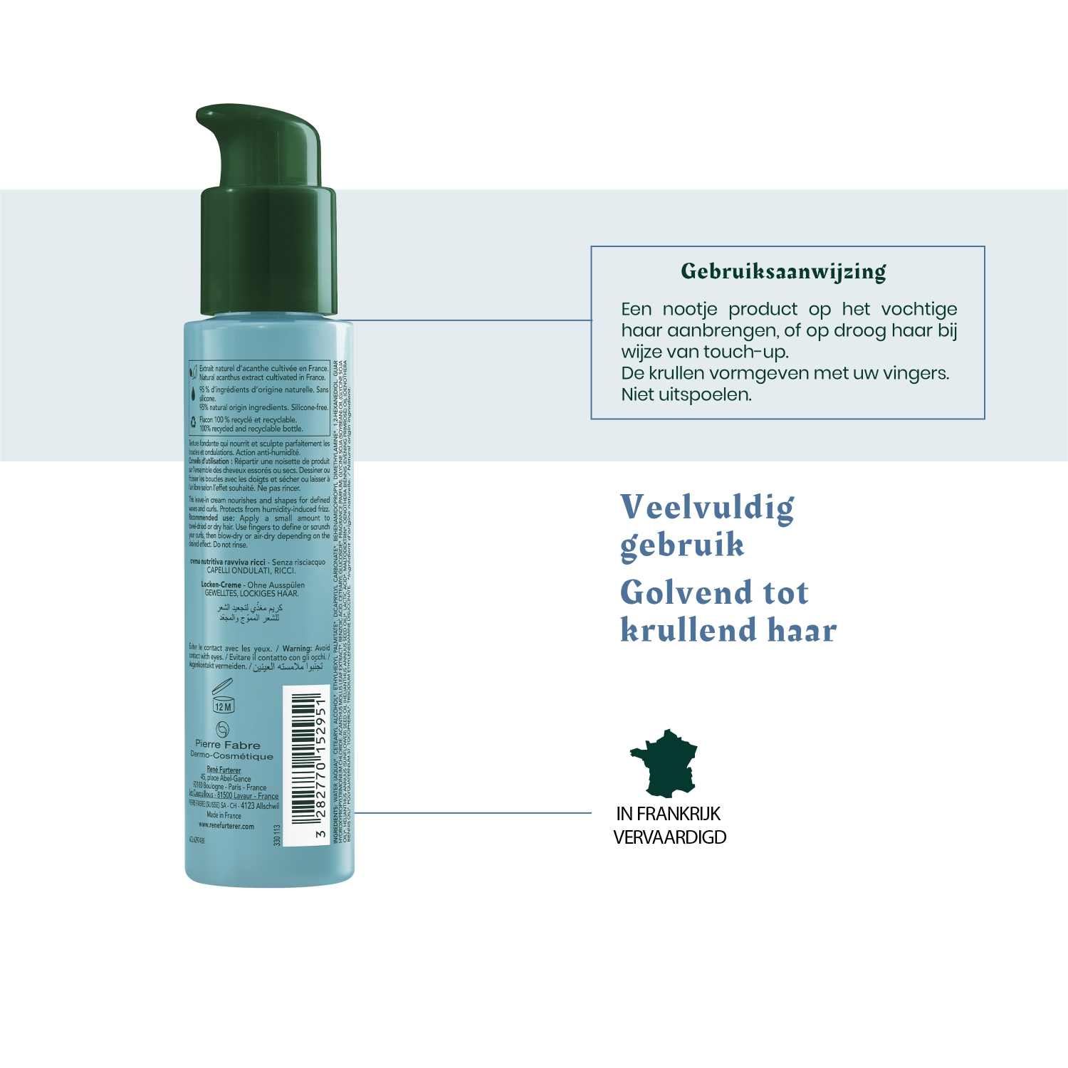 Crema capilar René Furterer Sublime Curl para definir rizos - 100 ml