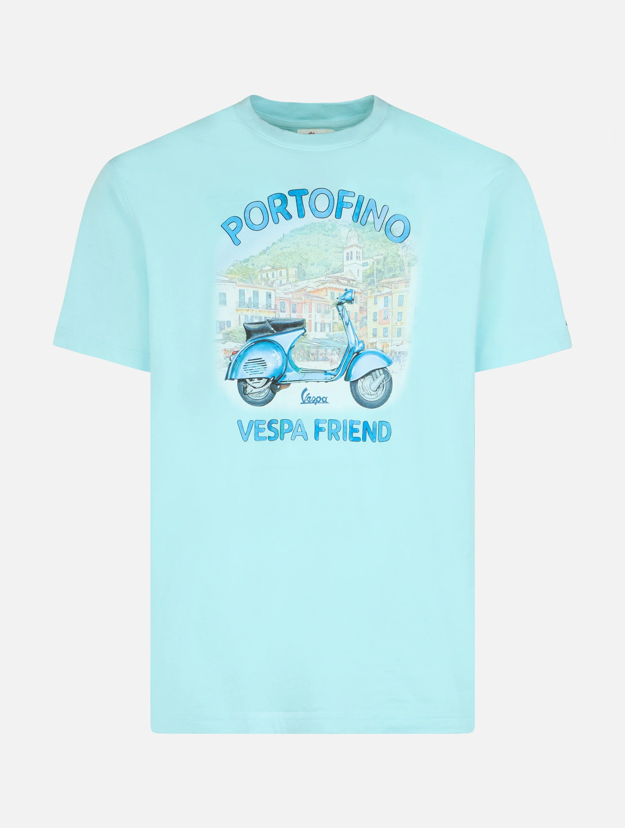 Heren T-shirt met Portofino Vespa Friend-print | EDITIE