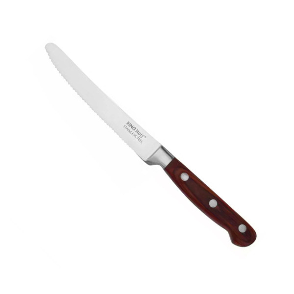 Stalowy nóż kuchenny z ząbkami 12.5cm KINGHOFF KH-1702