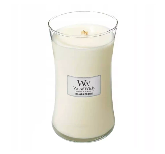 WOODWICK LARGE JAR CANDLE ŚWIECA ZAPACHOWA ISLAND COCONUT 610G
