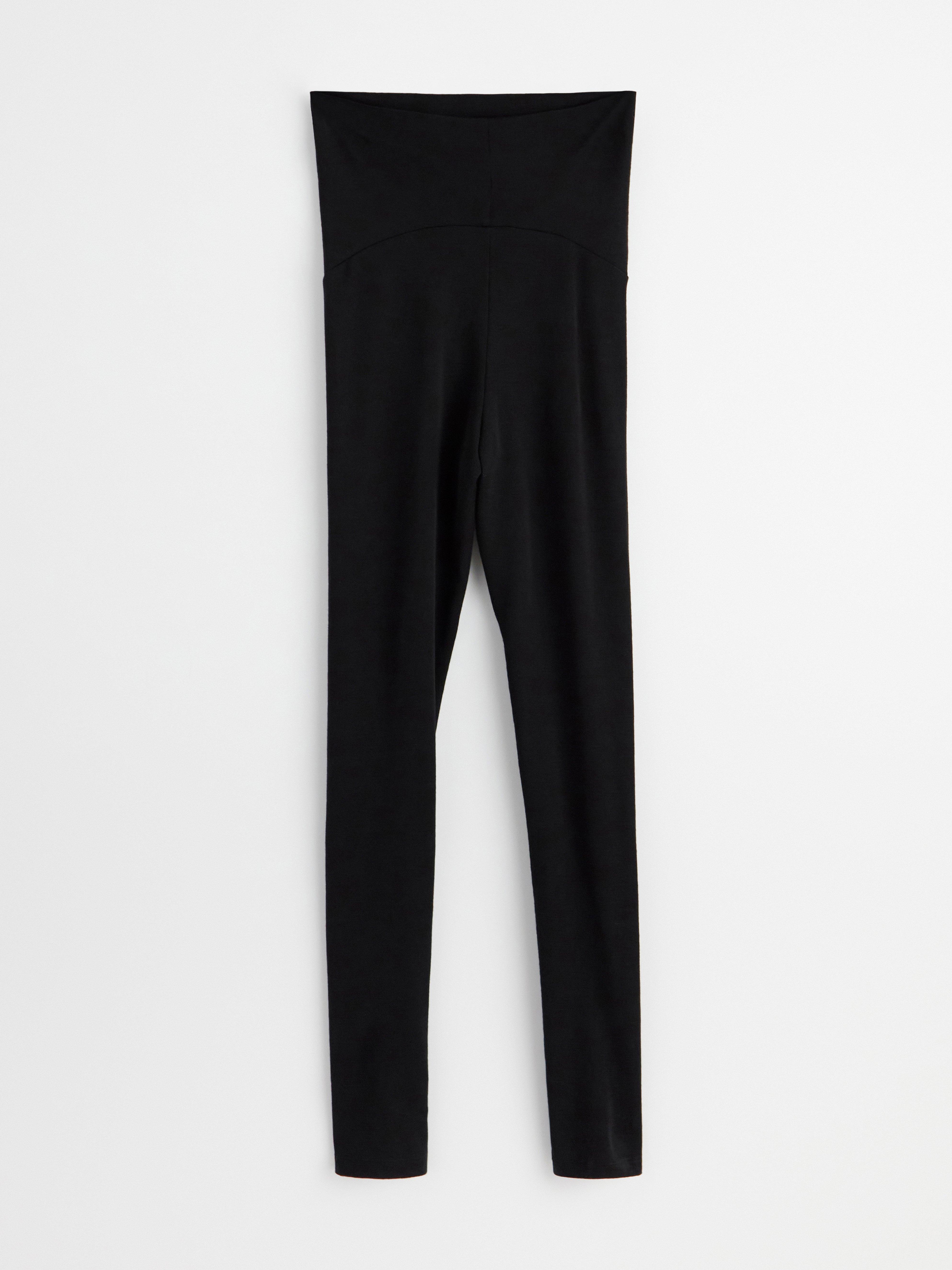 Leggings MOM en mérinos noir