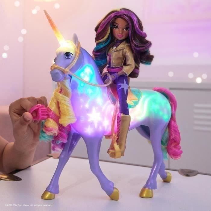 SPIN MASTER FUNCTIONAL UNICORN 28 CM WILDSTAR + 24 CM DOLL Unicorn Academy