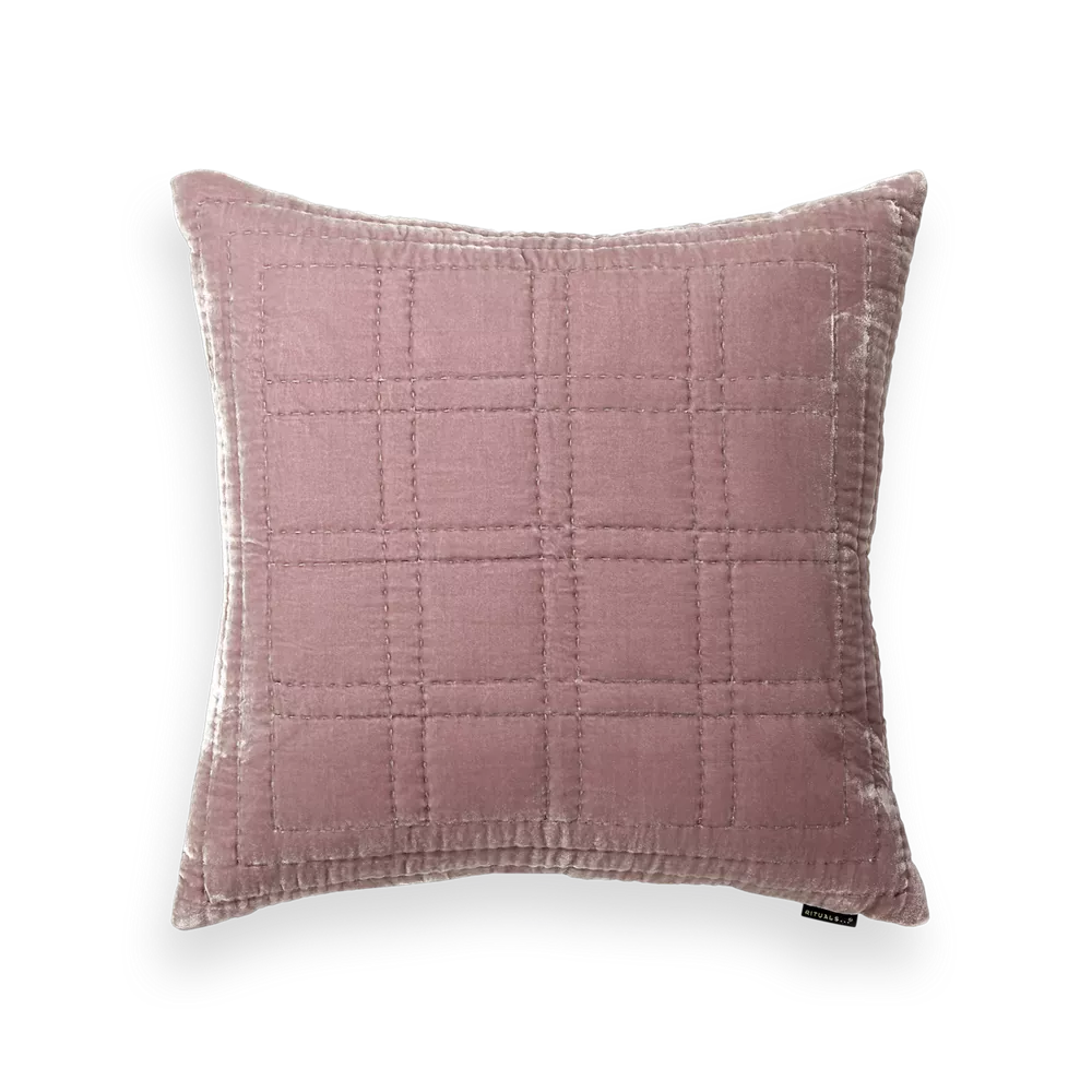 Housse de coussin House of Rituals Collection Saigon, en velours de soie viscose, 50 x 50 cm