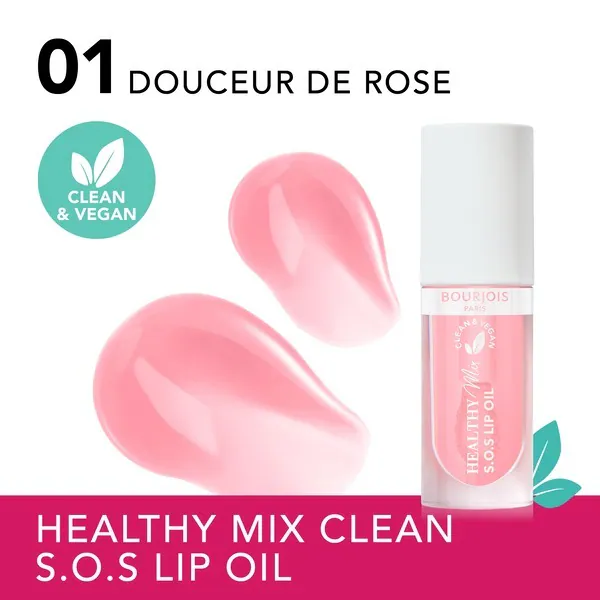 Sérum Labial Bourjois Healthy Mix, Suavidade de Rosa, 4,5ml