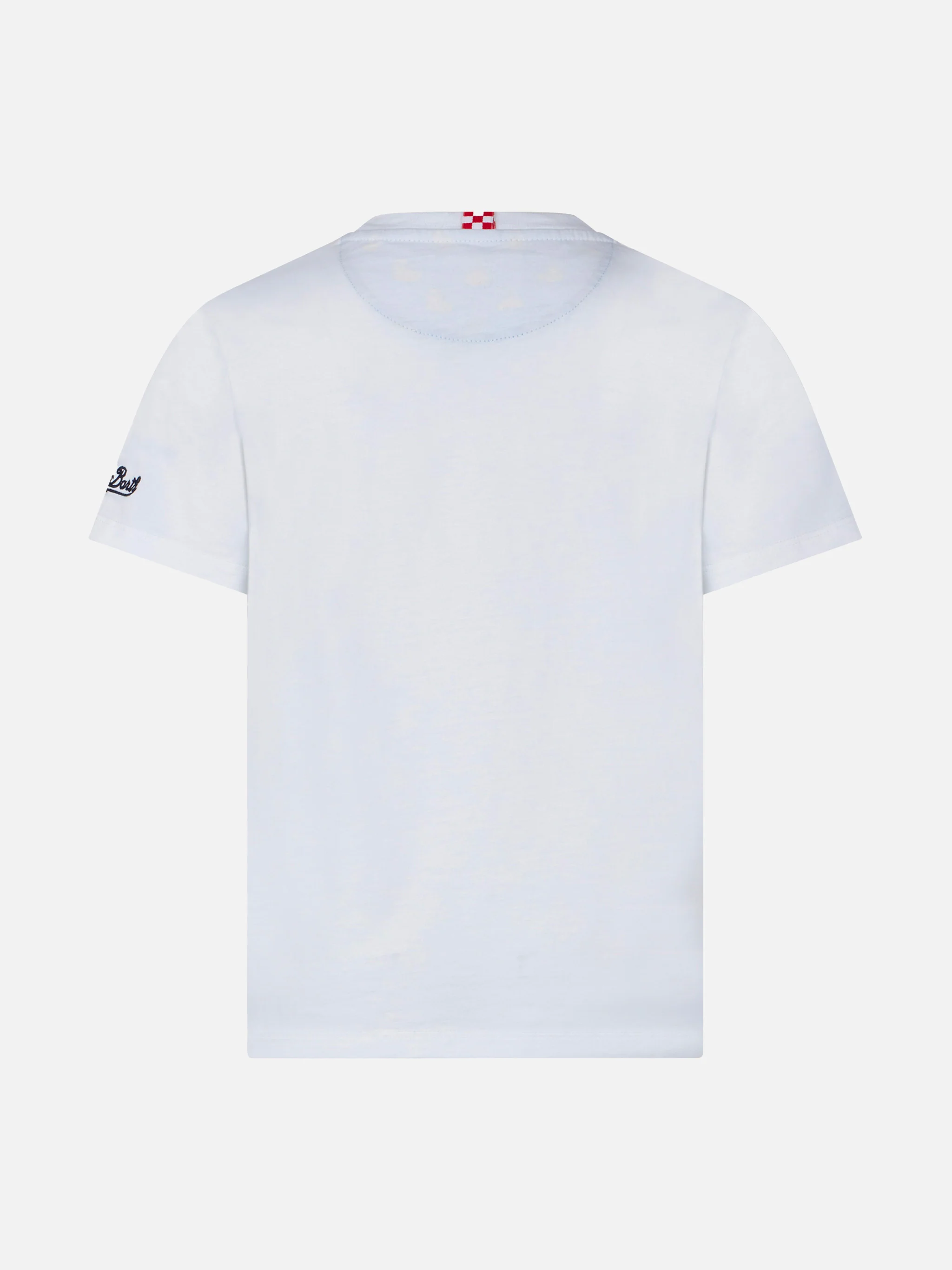 Kinder T-shirt van katoen met bedrukte zak