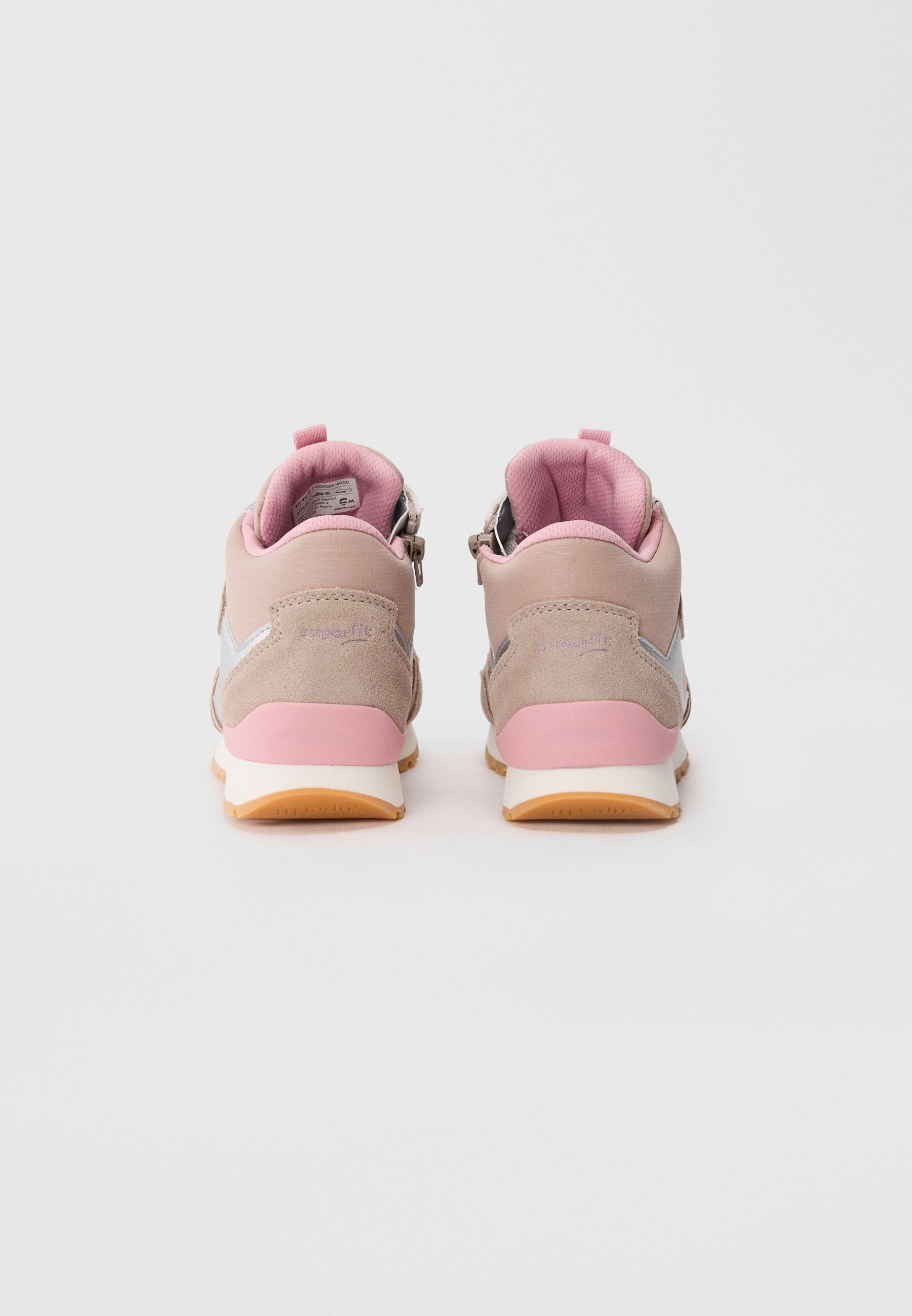 Superfit DASH - Hoge sneakers - beige/roze