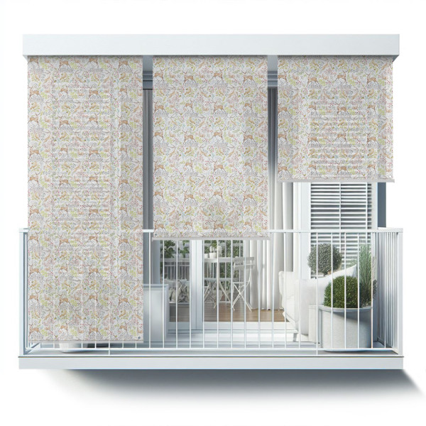 Roleta zewnętrzna - 40x180 cm -Wiewiórki i rośliny