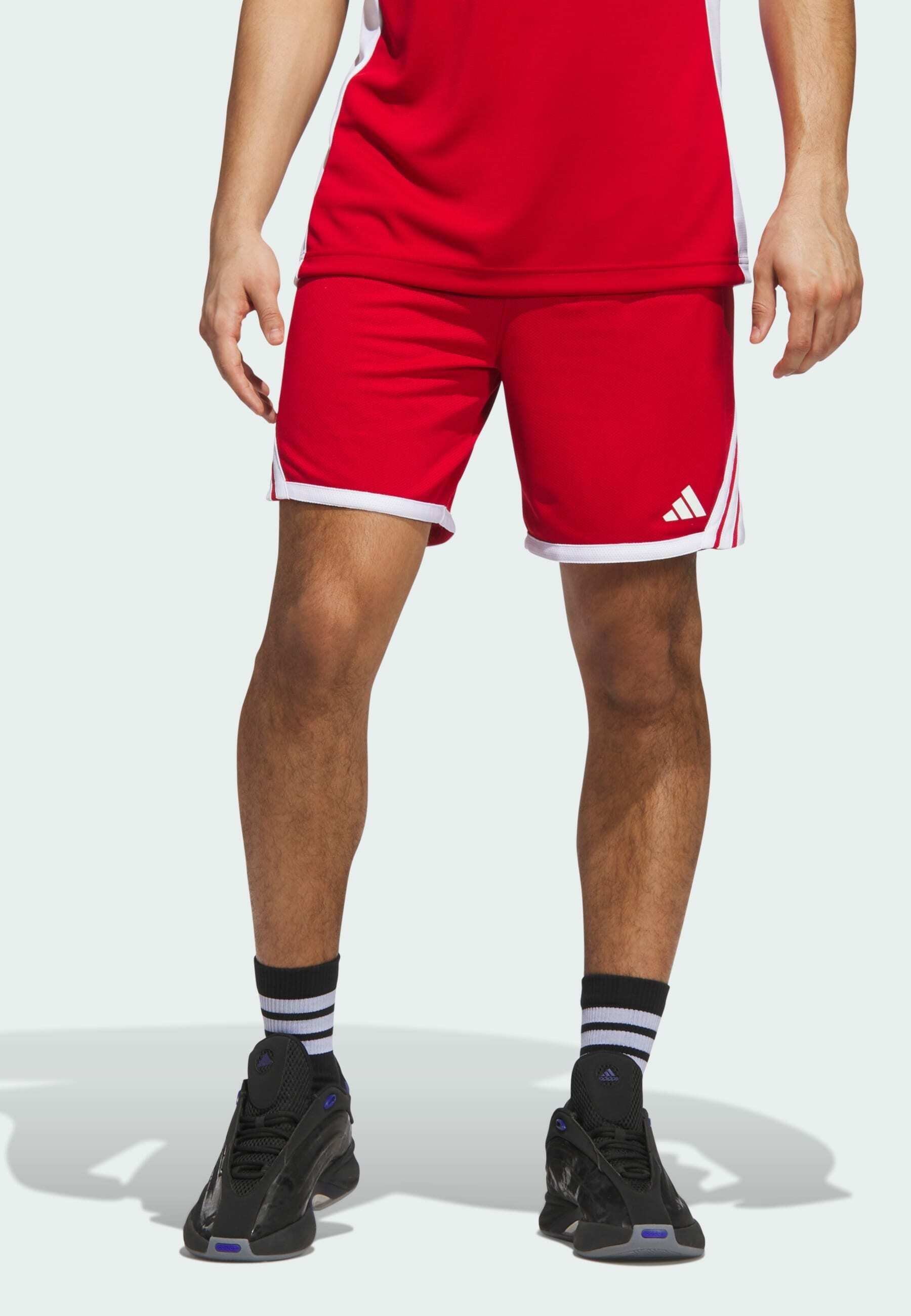 adidas Performance Sports rövidnadrág - Team Power piros-fehér