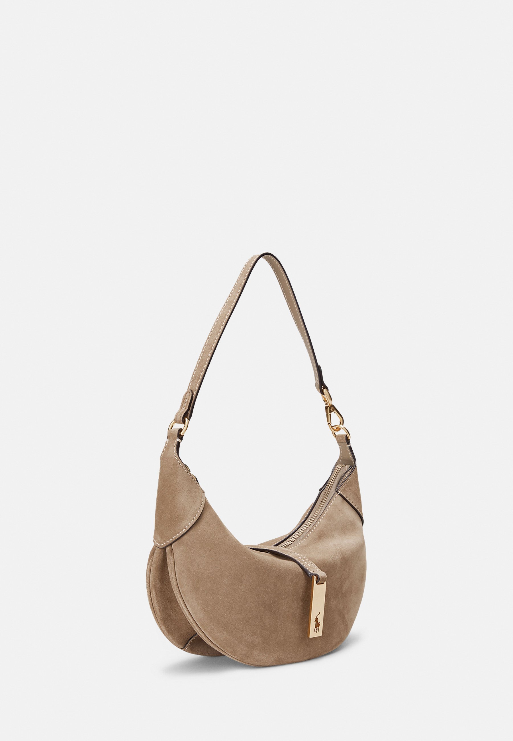 Polo Ralph Lauren POLO ID SUEDE MINI SCHOUDERTAS - Handtas - klei