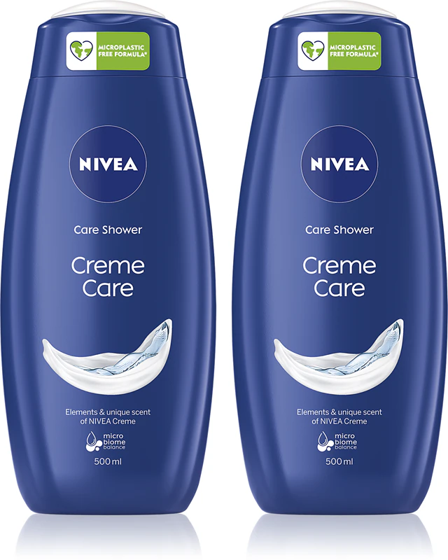 NIVEA Creme Care romige douchegel, handige verpakking 2 x 500 ml