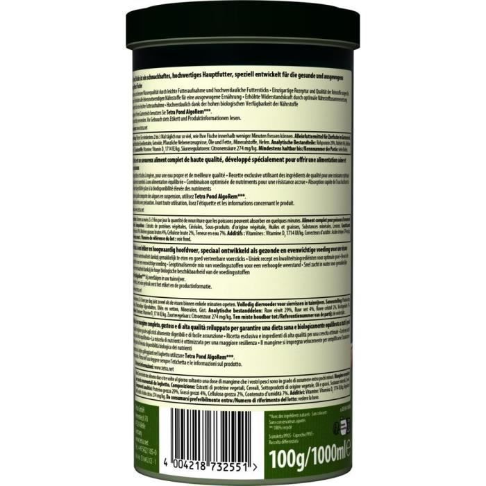 Tetra Pond Stick - TETRA - Komplett granulerat foder för alla dammfiskar - 1 L