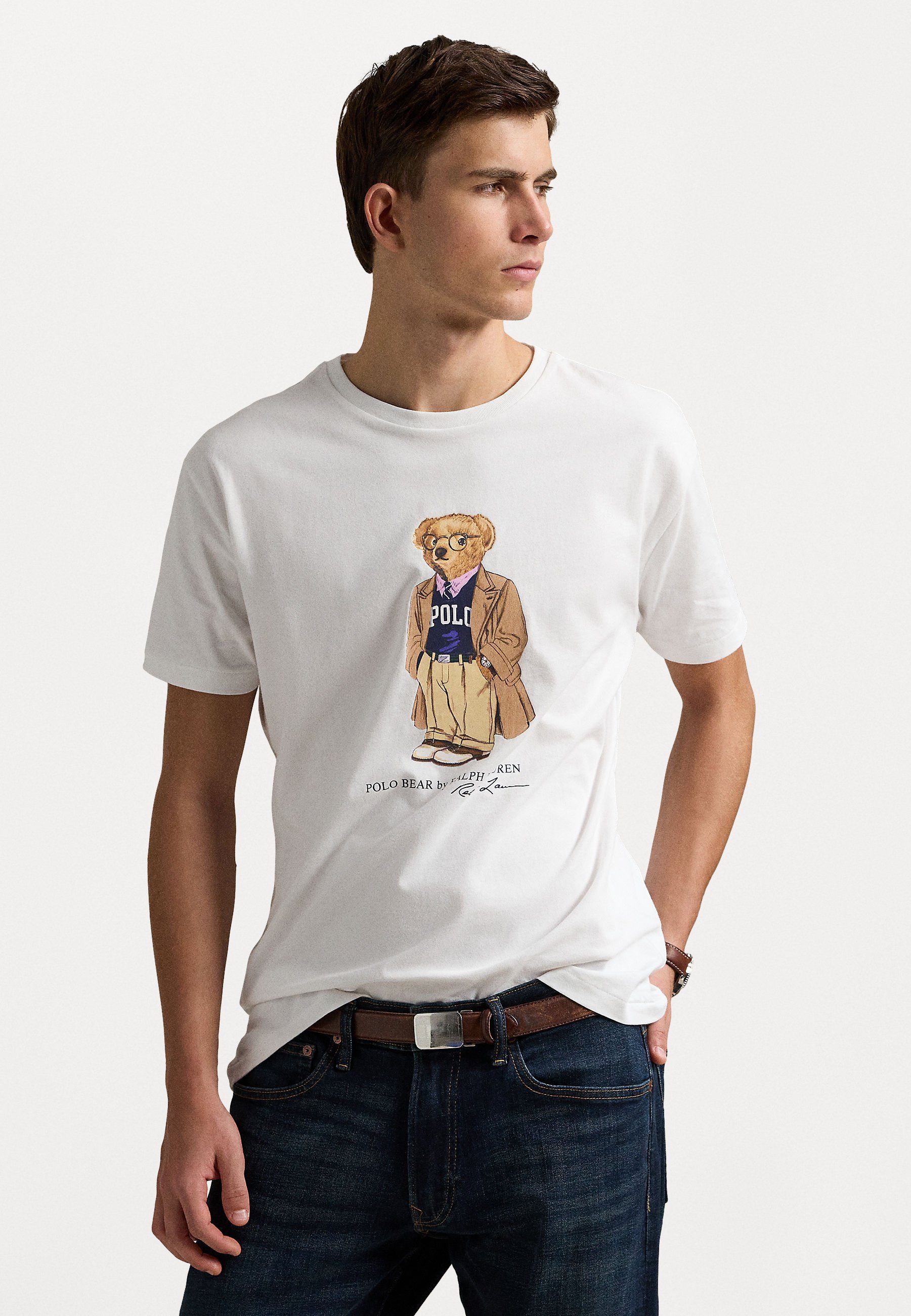 Polo Ralph Lauren T-shirt a maniche corte con stampa - bianca