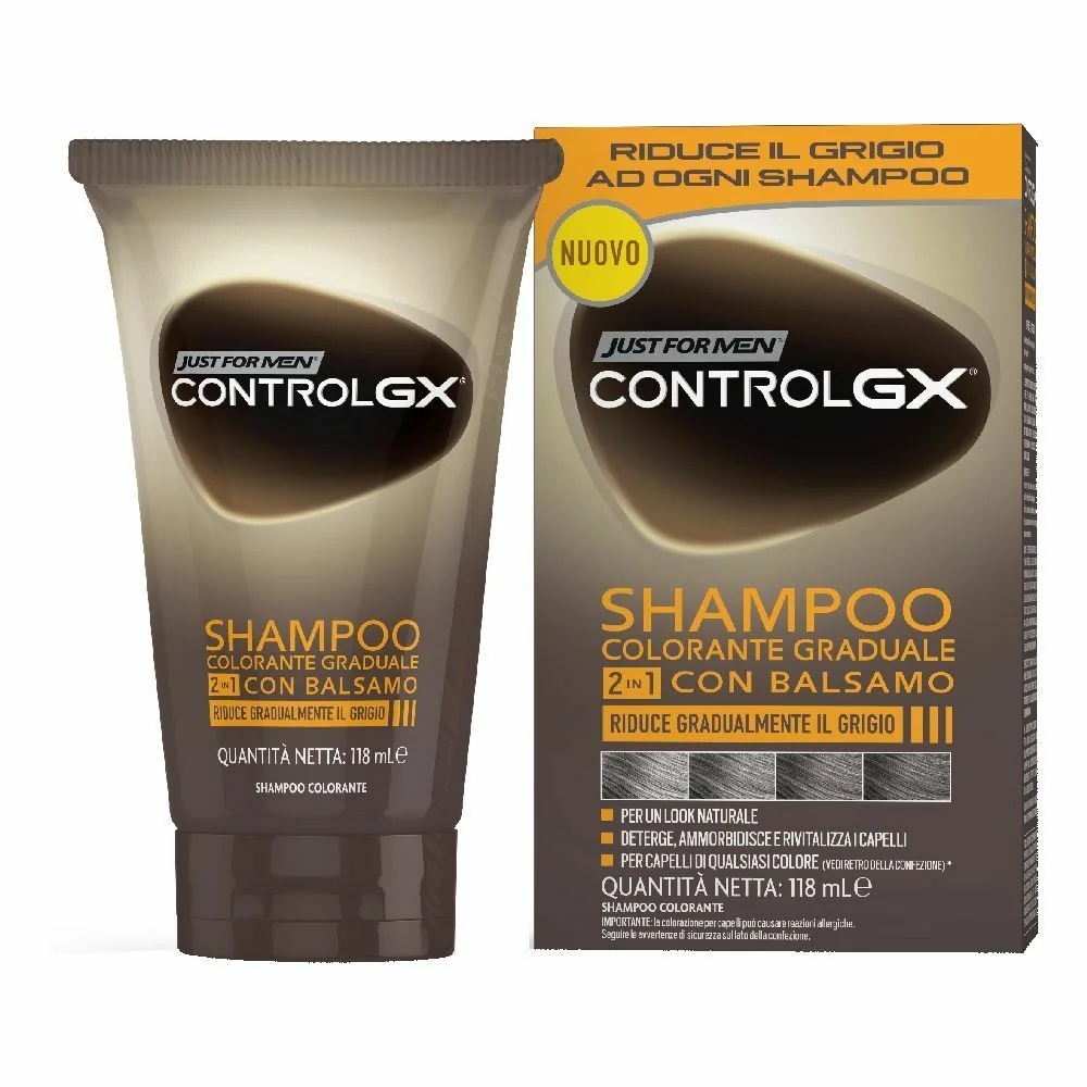 JUST FOR MEN Just For Men Control Gx 2-in-1 shampoo met geleidelijke haarkleuring en conditioner 150 ml
