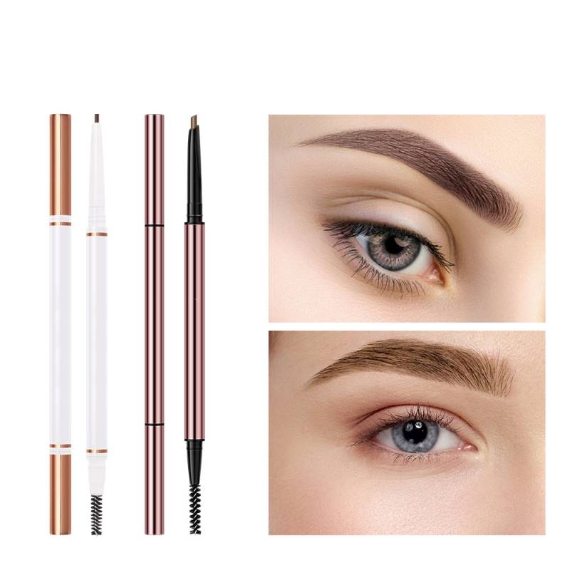 Set de 2 Lápices para Cejas: Definición y Relleno de Larga Duración; Impermeables y Naturales; 6 Tonos Disponibles; Maquillaje para Mujer