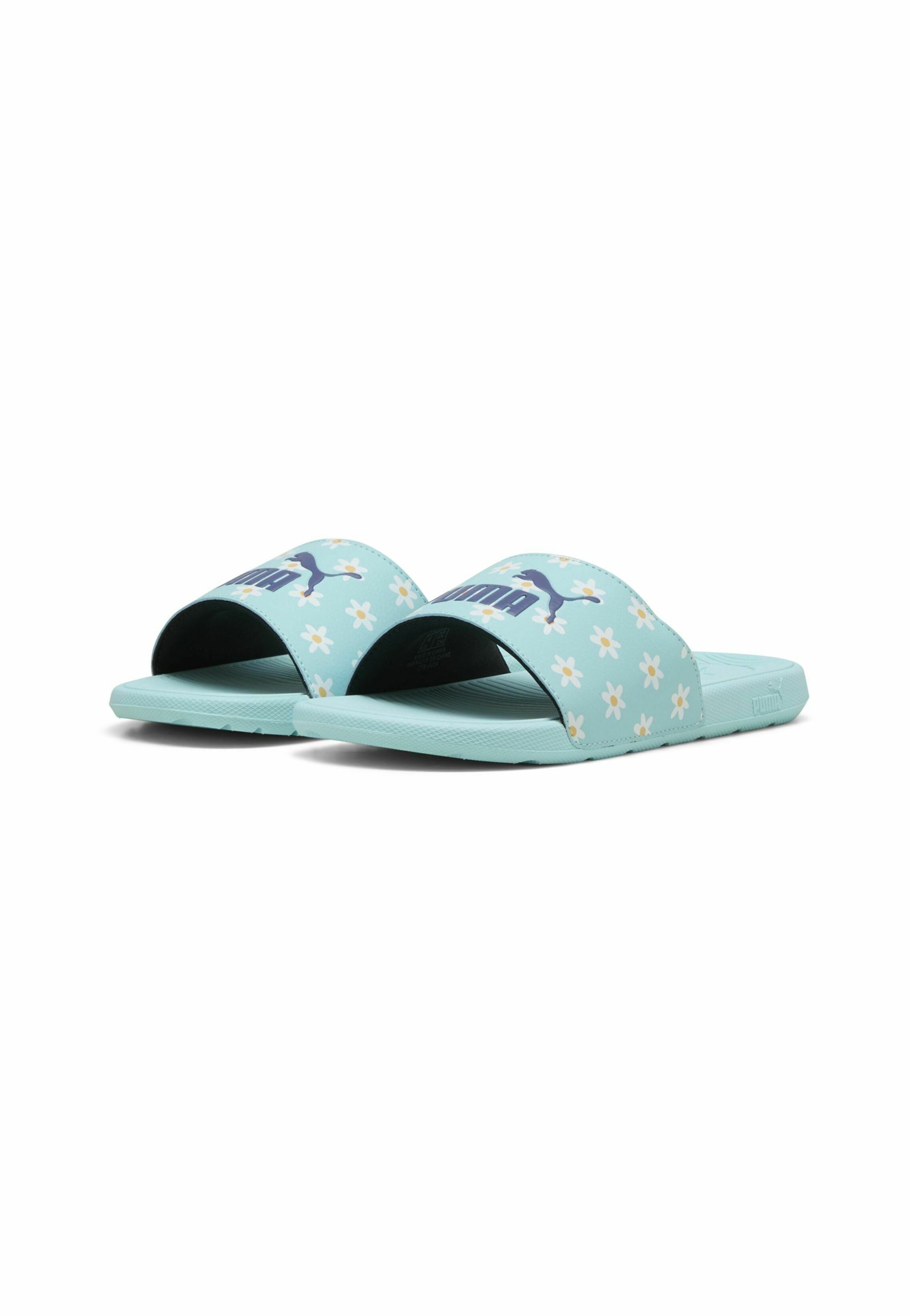 Puma COOL CAT 2.0 DAISIES – Mules – sicheres Seeblau, kristallweiß, fast aprikosenfarben