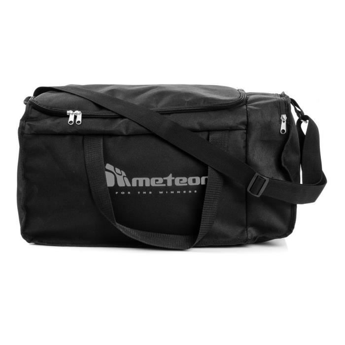 meteor WIDAR 40L Fitness Sports Bag – Black – for Women, Men, and Girls – Modern Fitness Duffel Bag/Travel Bag