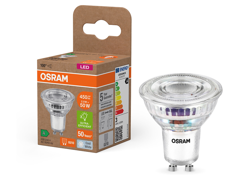 Żarówka LED GU10 2,5W z neutralną barwą światła